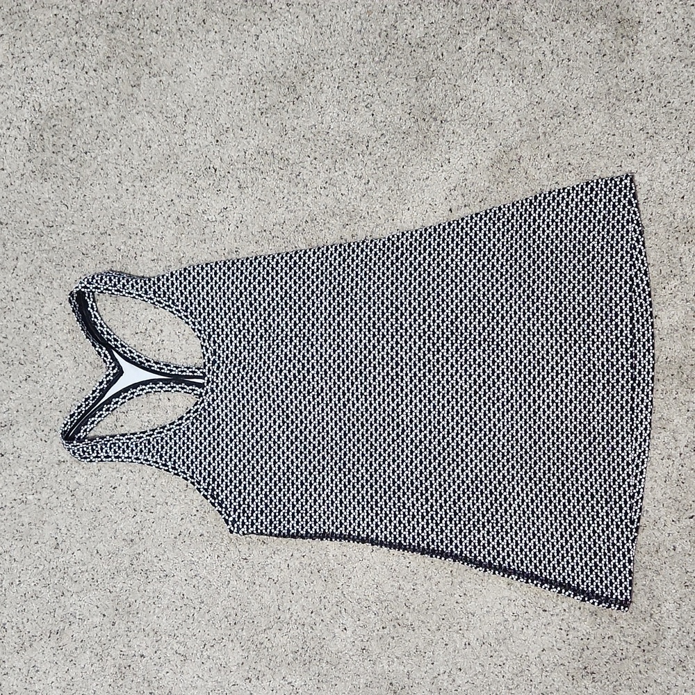 Lululemon Cool Racerback II Scatter Star Arctic Grey Black Size Small Approx - Picture 7 of 10